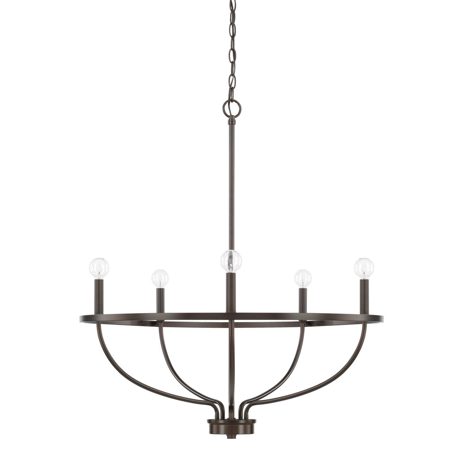 Capital Lighting Greyson 5-Light Aged Brass Chandelier