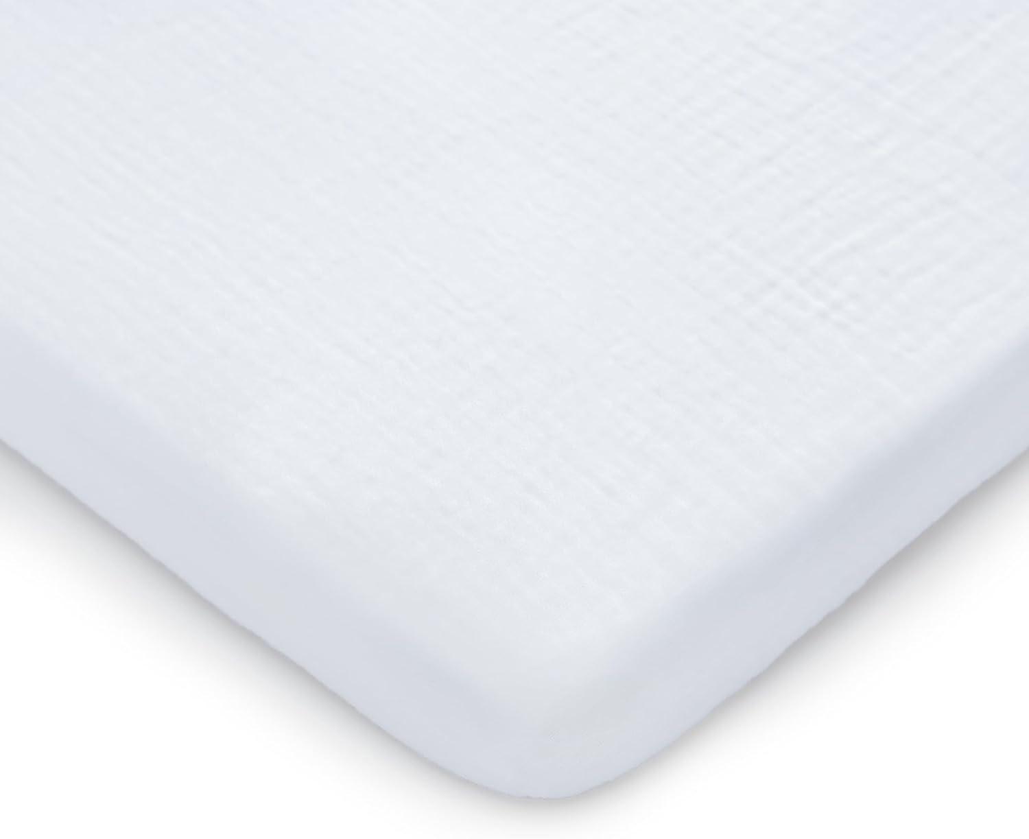 Comfy Cubs Fiited Sheets Cotton Blend Fitted Bassinet Sheet
