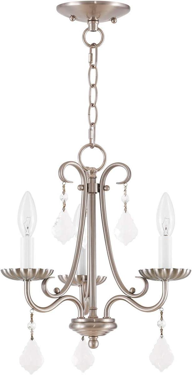 Livex Lighting Daphne 3 - Light Chandelier in  Brushed Nickel