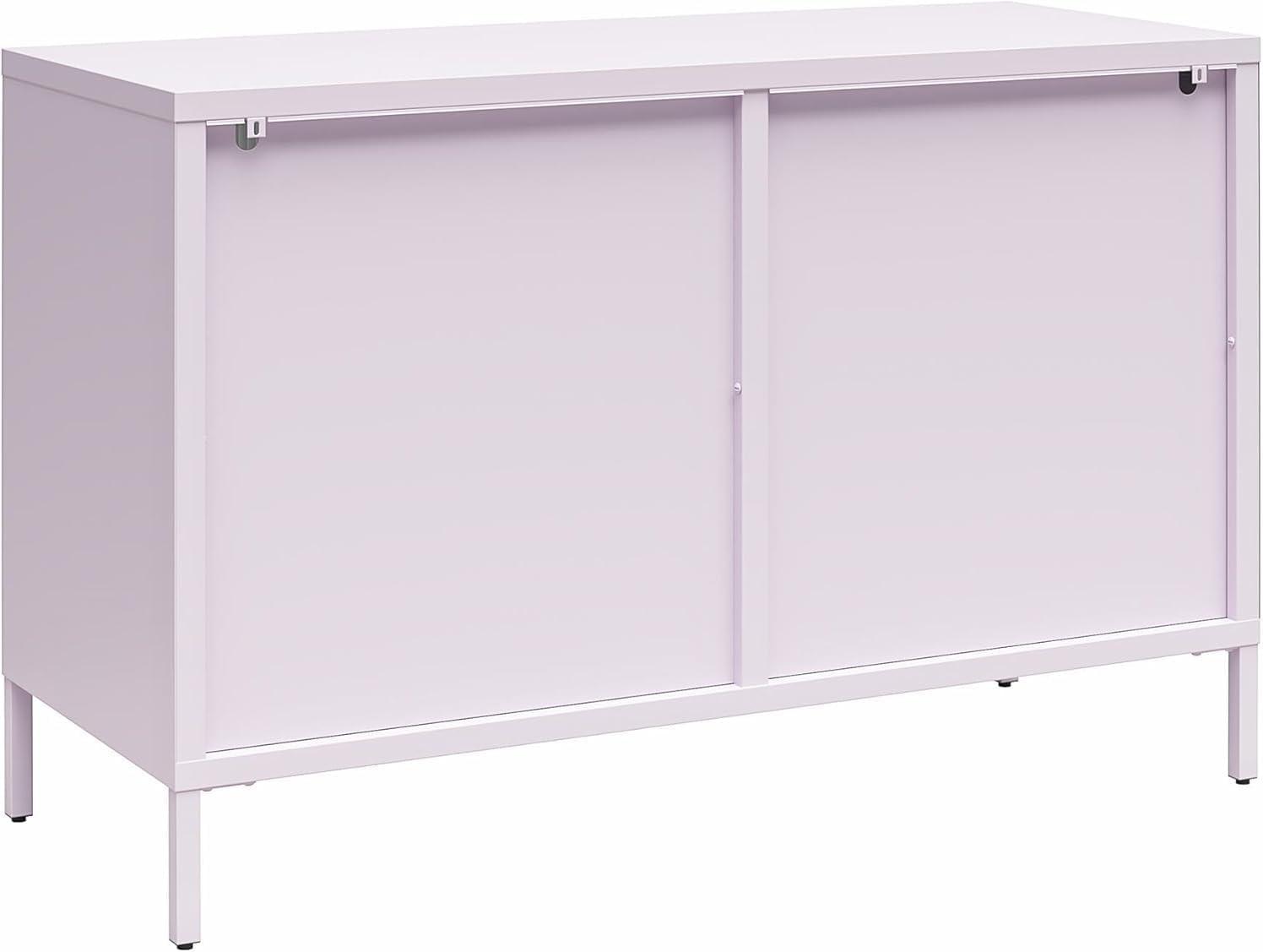 Luna 25.2'' Tall Accent Cabinet with Fluted Glass