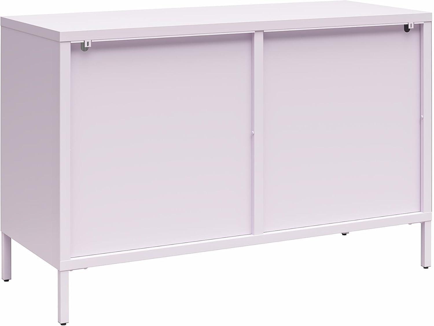 Luna 25.2'' Tall Accent Cabinet with Fluted Glass