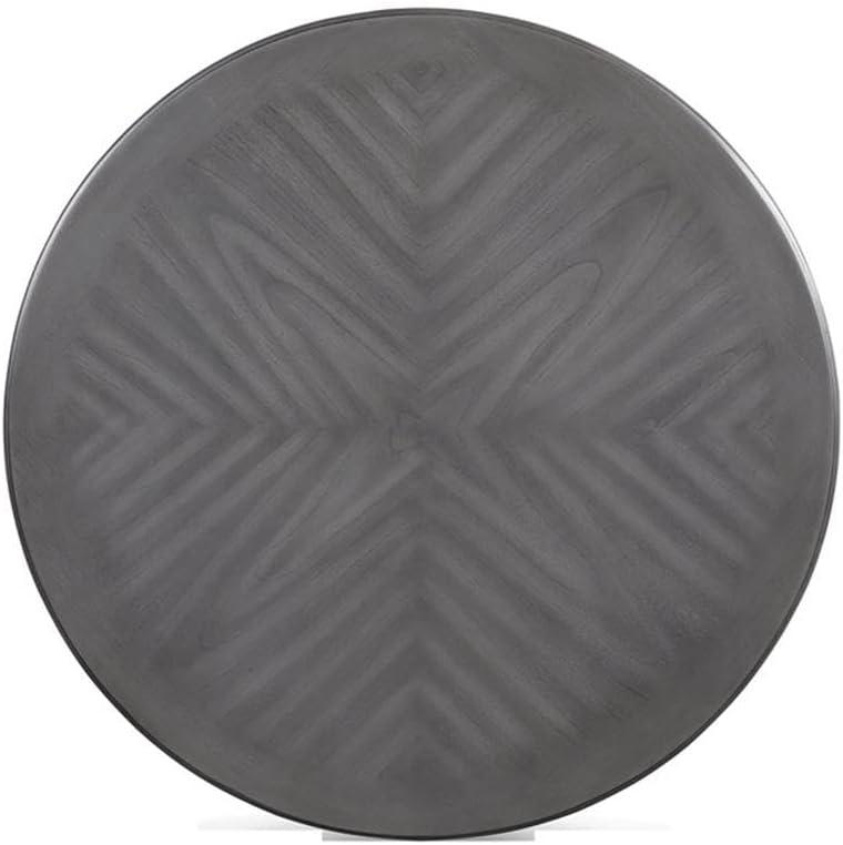 Gray Counter Height 5-Piece Dining Set with Round Table and 4 Chairs