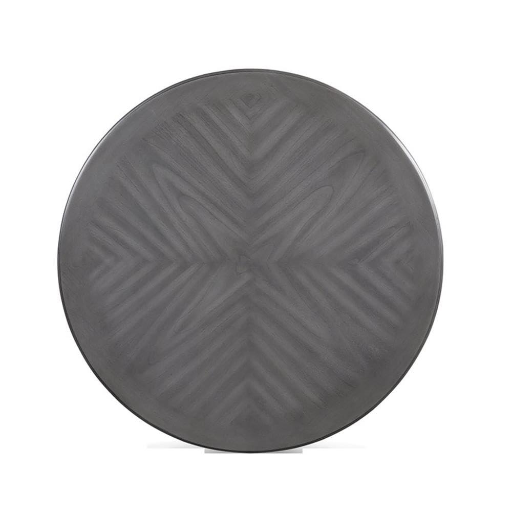 Gray Counter Height 5-Piece Dining Set with Round Table and 4 Chairs