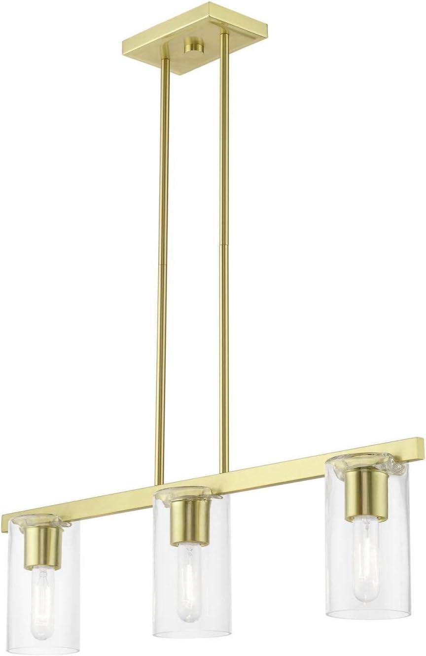 Livex Lighting Clarion 3 - Light Chandelier in  Satin Brass