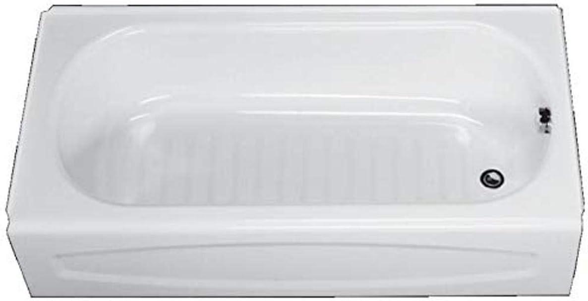 Salem 60'' x 30'' Alcove / Tile In Soaking Porcelain Enameled Steel Bathtub