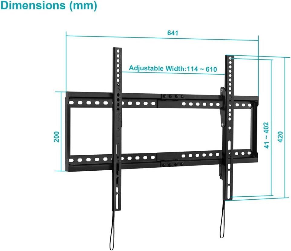 Monoprice Black Adjustable Tilting Wall Mount for 32" to 55" TVs