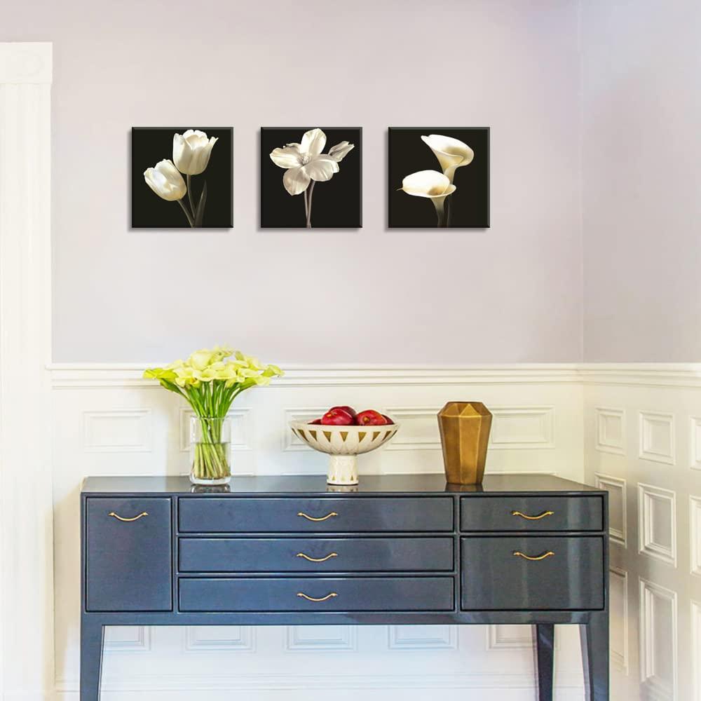 SPA Wall Art Decor for Bedroom, SZ Still Life Canvas Prints of Blue Sands, Candles & Stones, Massage Treatment Pictures (Waterproof Artwork, 1" Thick, Bracket Mounted Ready to Hang)