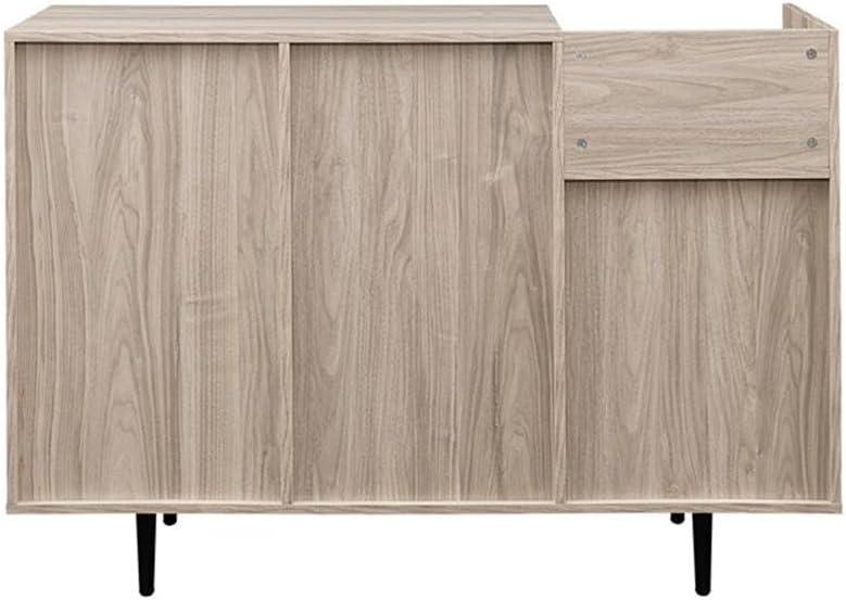 Birch 48" Modern Storage Bar Cabinet with Stemware Racks