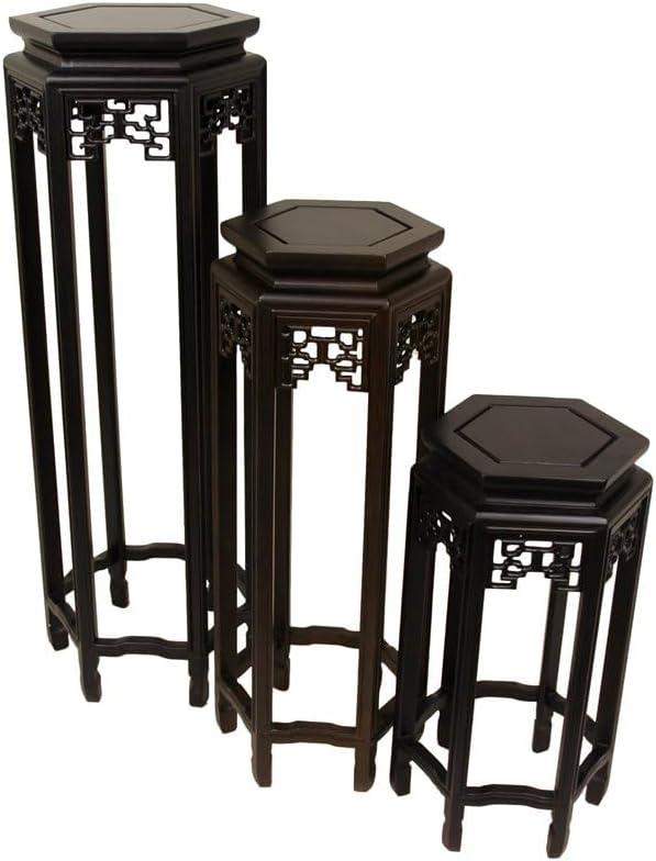 Oriental Furniture Hexagon Plant Stand