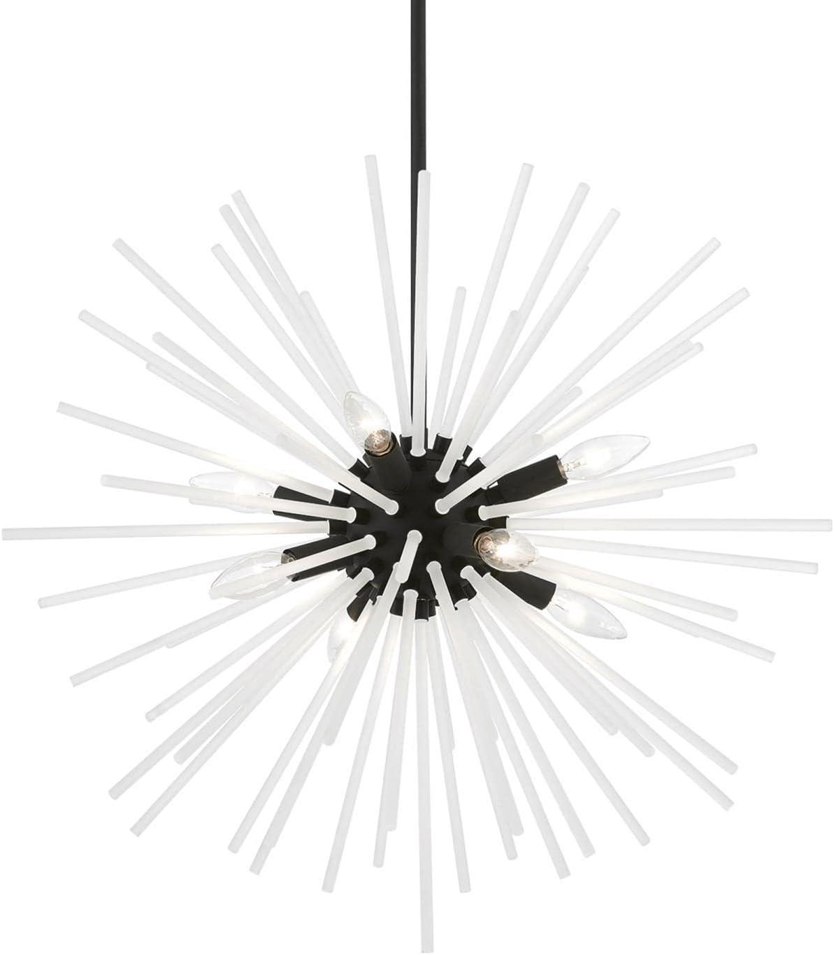 Livex Lighting Uptown 8 - Light Pendant in  Black