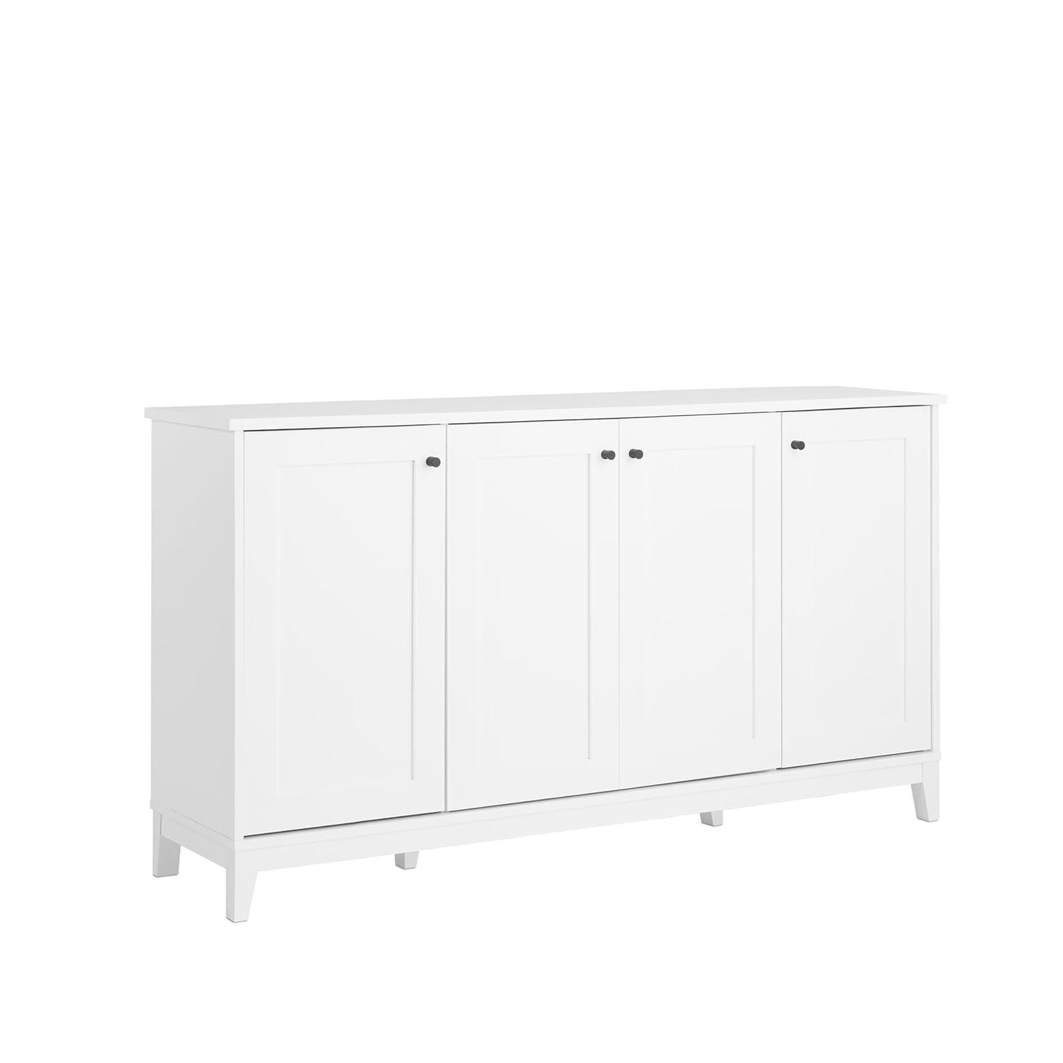 Millwood Pines Gonroff 4 Panel Door Console Table Storage Cabinet with Doors and Shelves, Sideboard Storage Cabinet