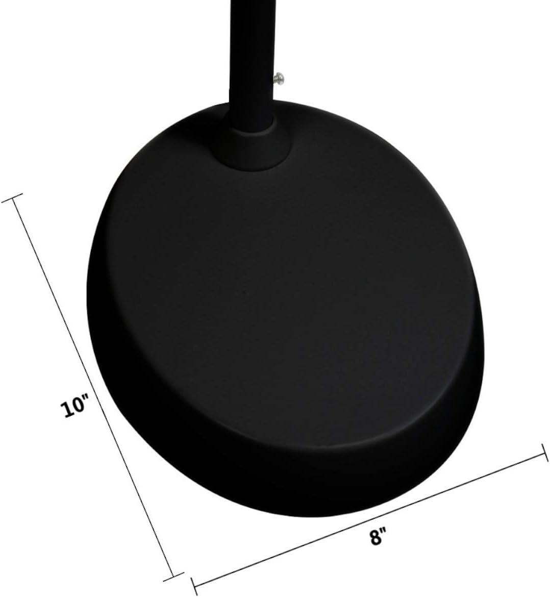 LED Floor Lamp Bright Reader Natural Daylight Full Spectrum Black SLIMMER DESIGN