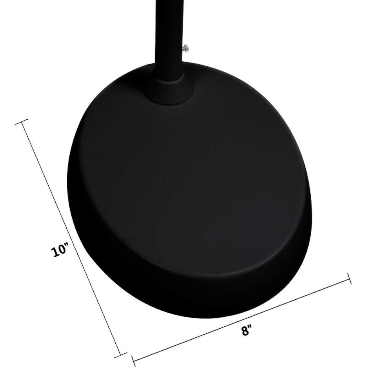 LED Floor Lamp Bright Reader Natural Daylight Full Spectrum  Black SLIMMER DESIGN