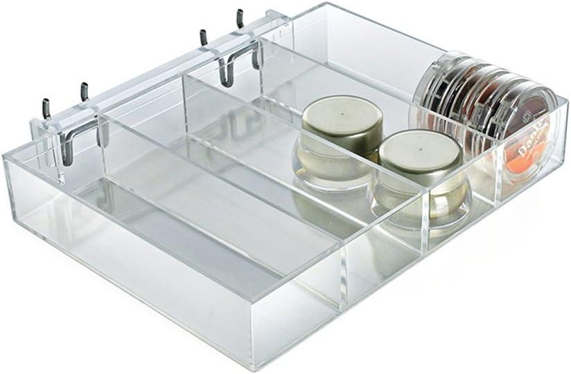 Azar Displays Four Compartment Tray for Peg/Slat/Counter, 2-Pack (Set of 2)