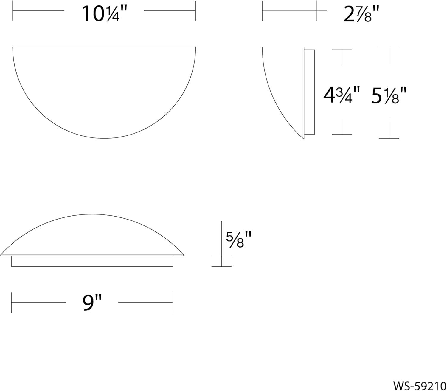 Collette 10'' Aged Brass Dimmable LED Wall Sconce