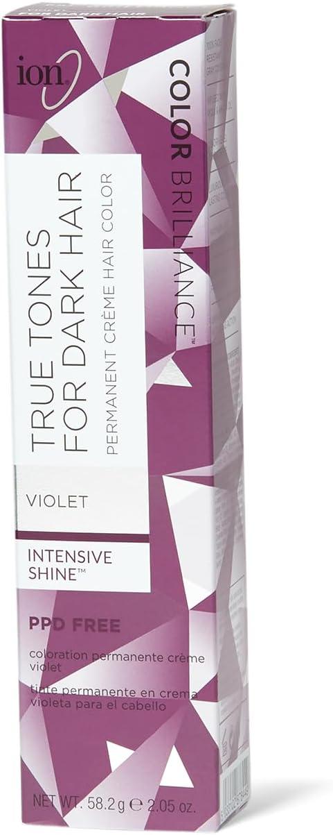 Ion True Tones for Dark Hair Permanent Crème Hair Color Violet Violet