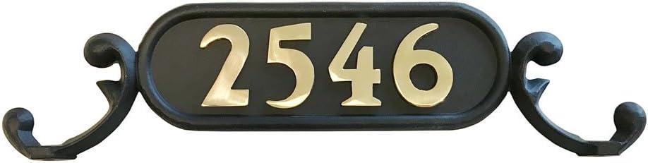 Williamsburg 2'' H Brass Self-Adhesive House Number