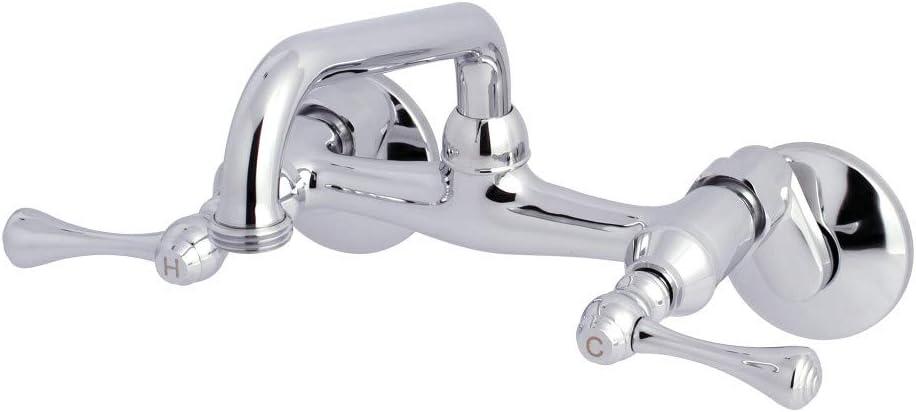 Kingston Brass Kingston Two-Handle 2-Hole Wall Mount Laundry Faucet