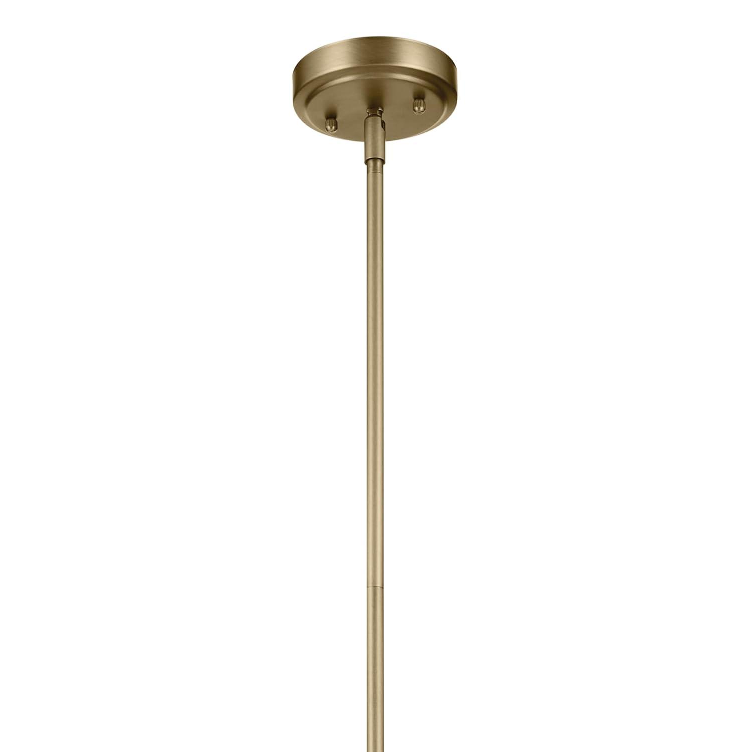 Everly 15.25" 1-Light Cone Pendant with Clear Glass in Natural Brass, for Kitchen Island, Dining Nook, Bedroom, (15.25" x 10.25") 42199NBR