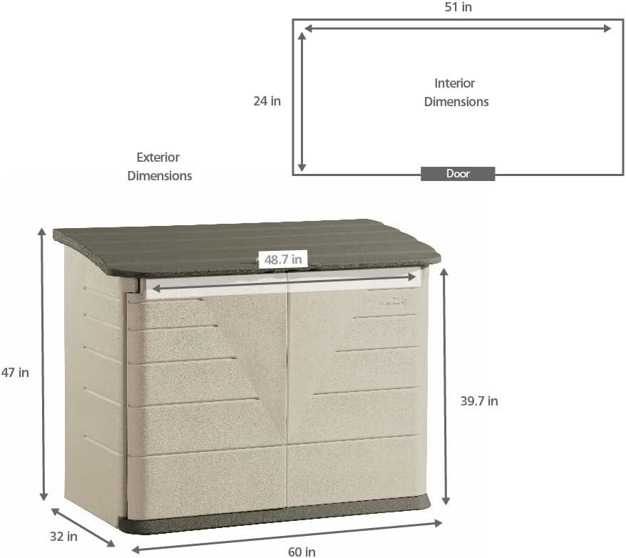 Rubbermaid Horizontal Storage Shed & Reviews | Wayfair