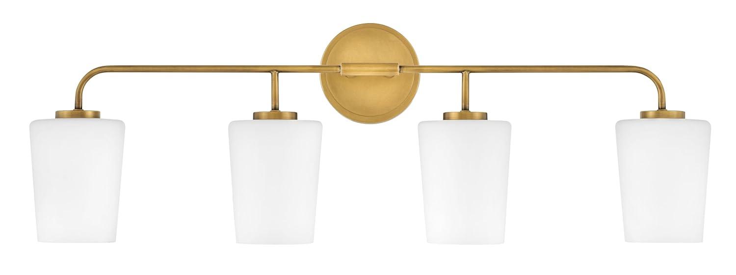 Fitz 4 Light Frosted Dimmable Vanity Light