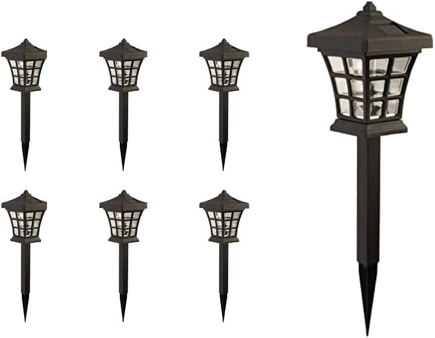 Low Voltage Solar Powered Integrated LED Pathway Light Pack (Set of 6)