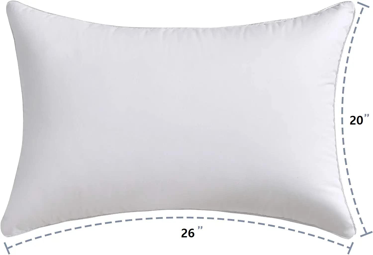 THROW PILLOW, SOFA PILLOW, OUT DOOR PILLOW, COUCH PILLOW, BEDDING PILLOW Inserts (Set of 2, White), 18x18 Inches - Lightweight Fillers for Sofa, Bed, and Home Décor (18x18 Inch (Pack of 2)