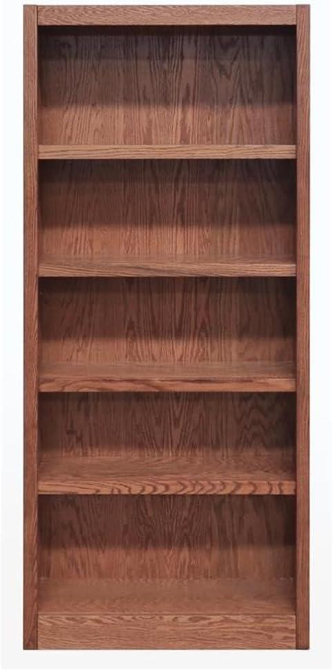 Winston Porter Herard 5 Shelf Wood Bookcase, 72 inch Tall
