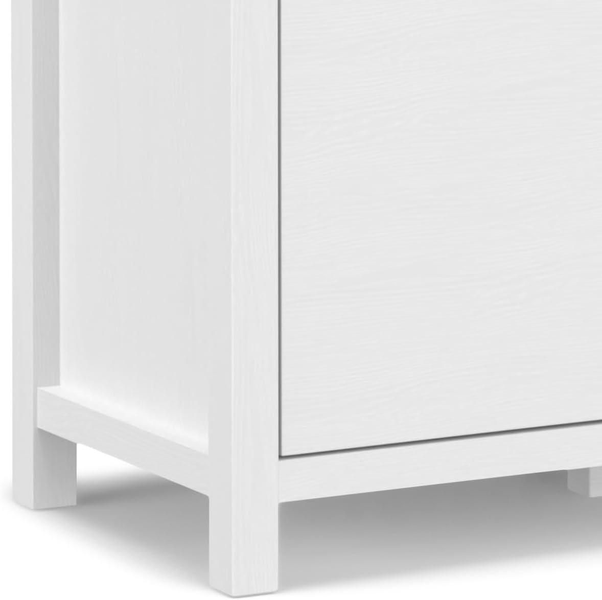 Simpli Home Hollander SOLID WOOD 54 inch Wide Contemporary Sideboard Buffet in White