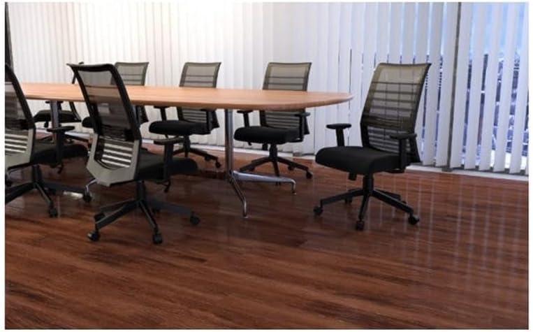 Linear Mesh Task Chair Black - Boss Office Products: Synchro-Tilt, Adjustable Arms, 275lbs Capacity