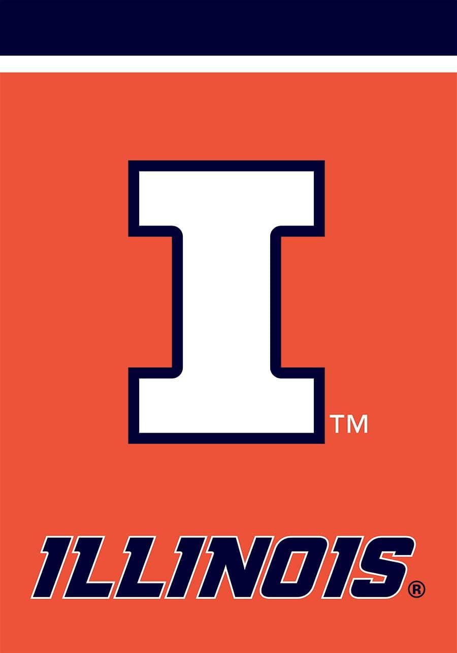 Briarwood Lane Illinois Fighting Illini House Flag NCAA Licensed 28" x 40"