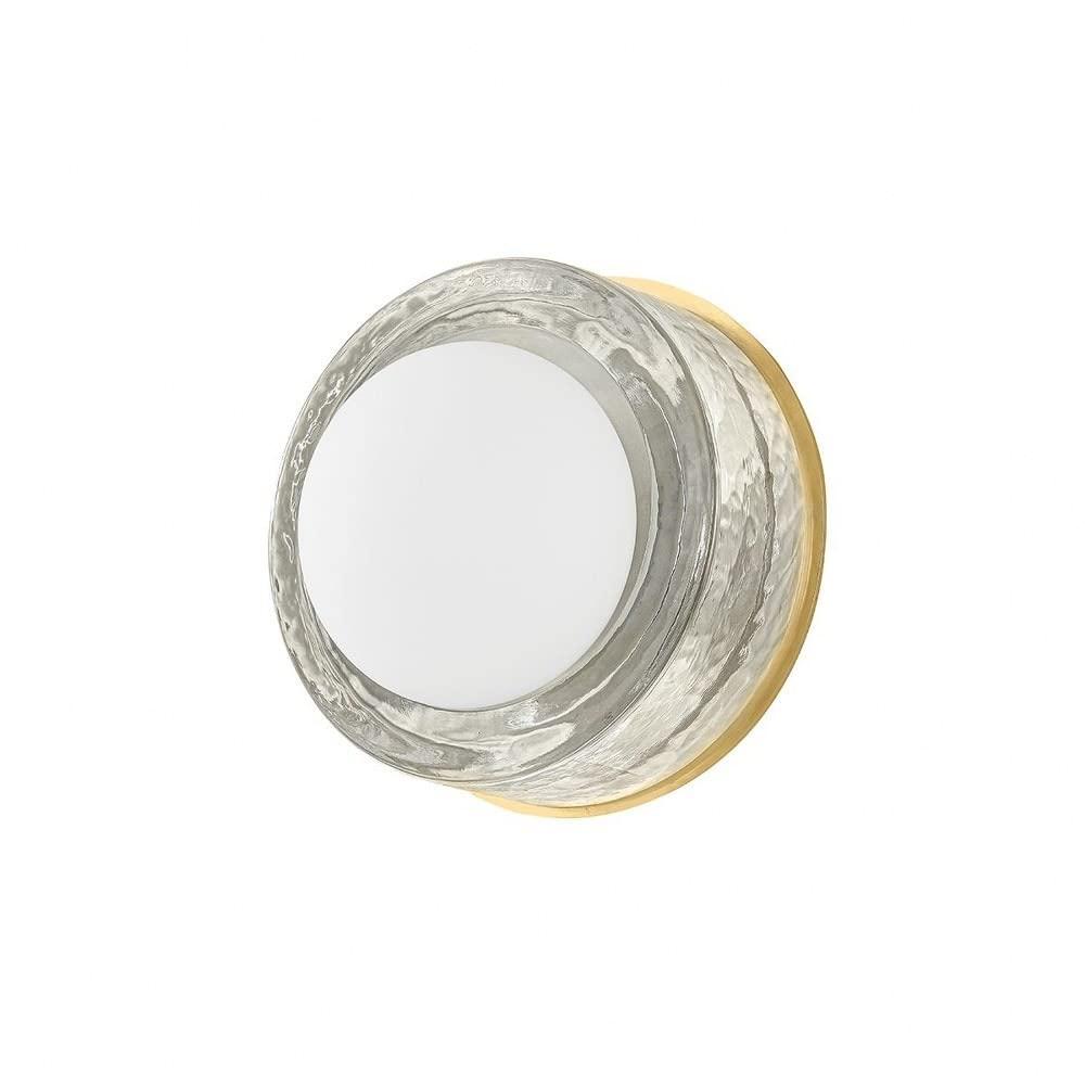 Ravi Round Sconce - Aged Brass