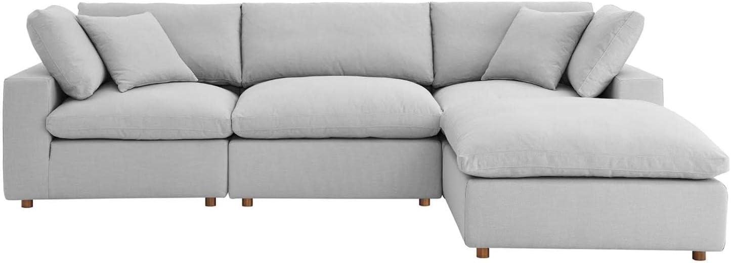 Commix Down Filled Overstuffed 4 Piece Sectional Sofa Set-EEI-3356