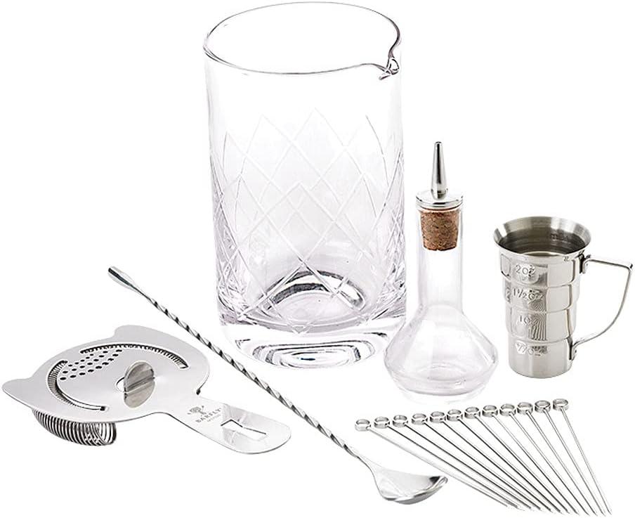 Stainless Steel 24 oz. Manhattan Cocktail Kit with Strainer and Jigger