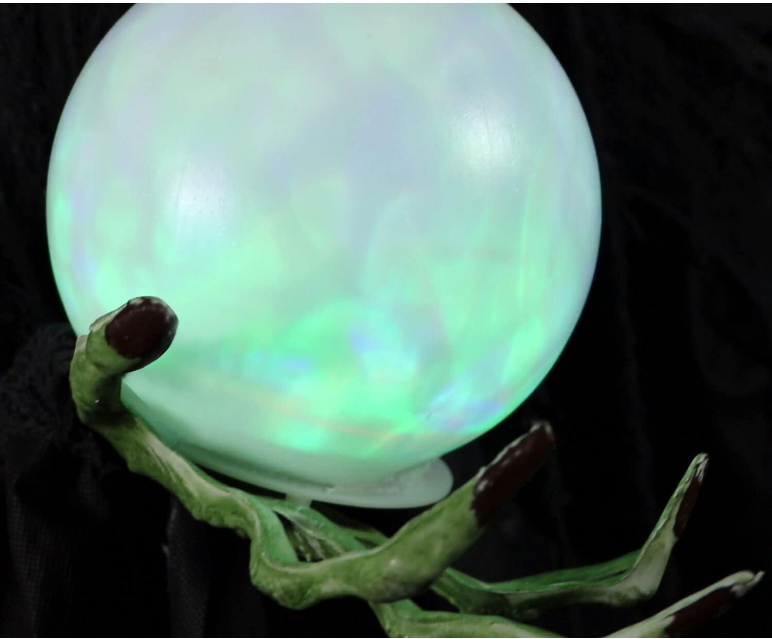 Haunted Hill Farm Lifesize Witch Prop with Lights and Sound, Indoor/Covered Outdoor Halloween Decoration