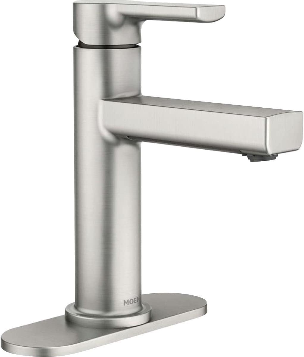 Rinza Modern Nickel 1-Handle Centerset Bathroom Faucet