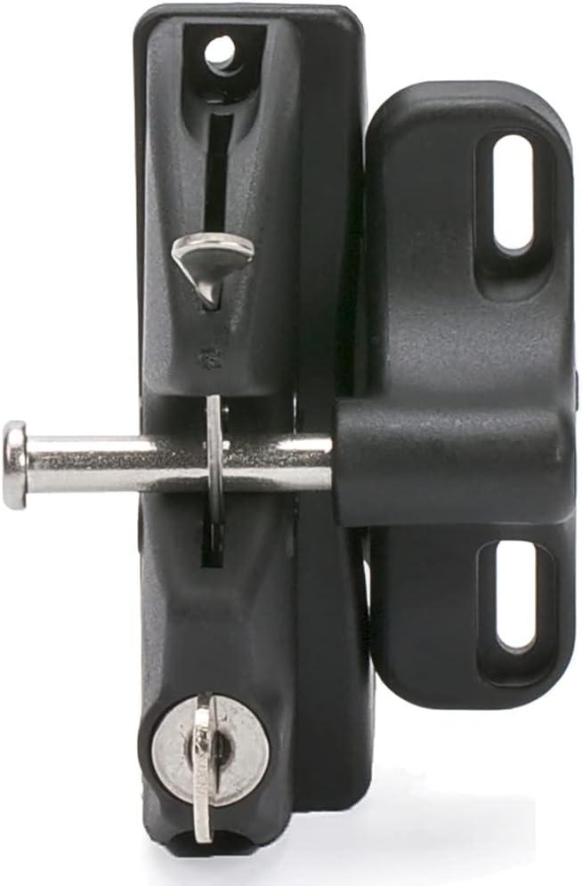 N346-201 Latch Gate Lockable, Black