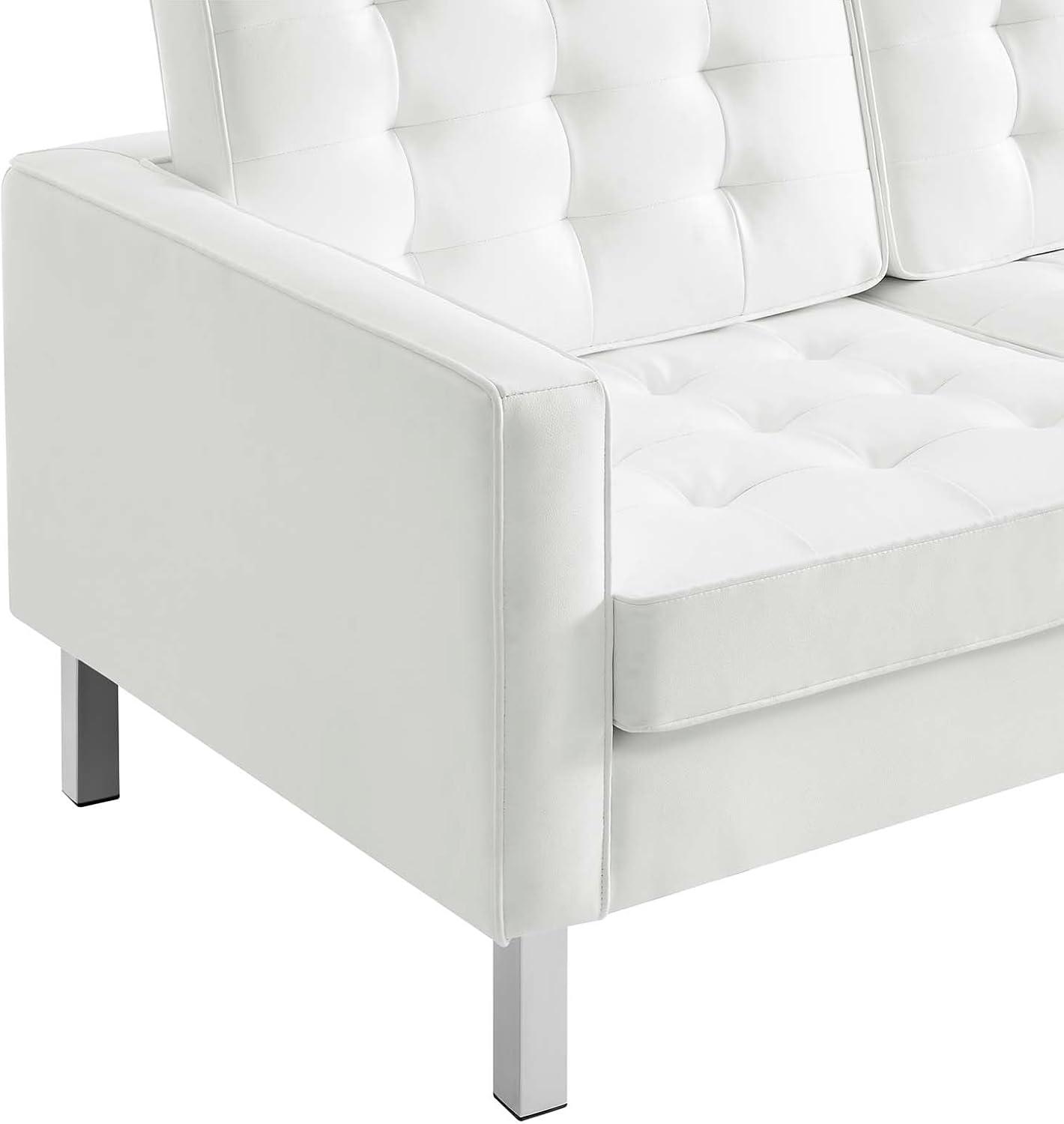 Modway Loft Tufted Vegan Leather Sofa by Modway