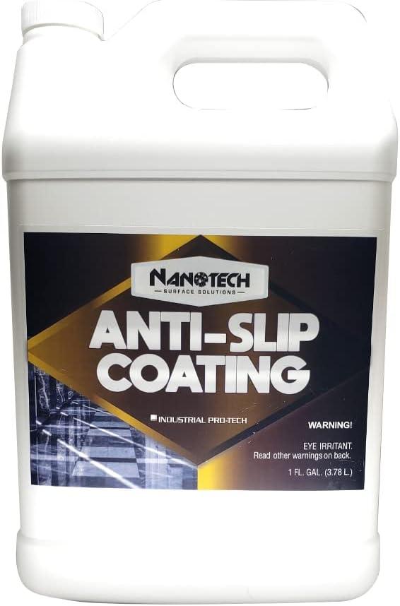 Nanotech Surface Solutions Anti-Slip Coating, Bonds in Seconds, for Polished Granite, Porcelain & Ceramic Tile Floors For Both Indoor And Outdoor Use - 1 Gallon (128 Oz.)