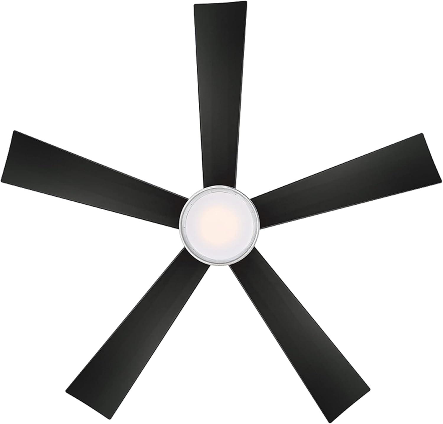 Wynd 5 - Blade Outdoor /Indoor Smart Ceiling Fan with Remote Control and LED Light Kit Included