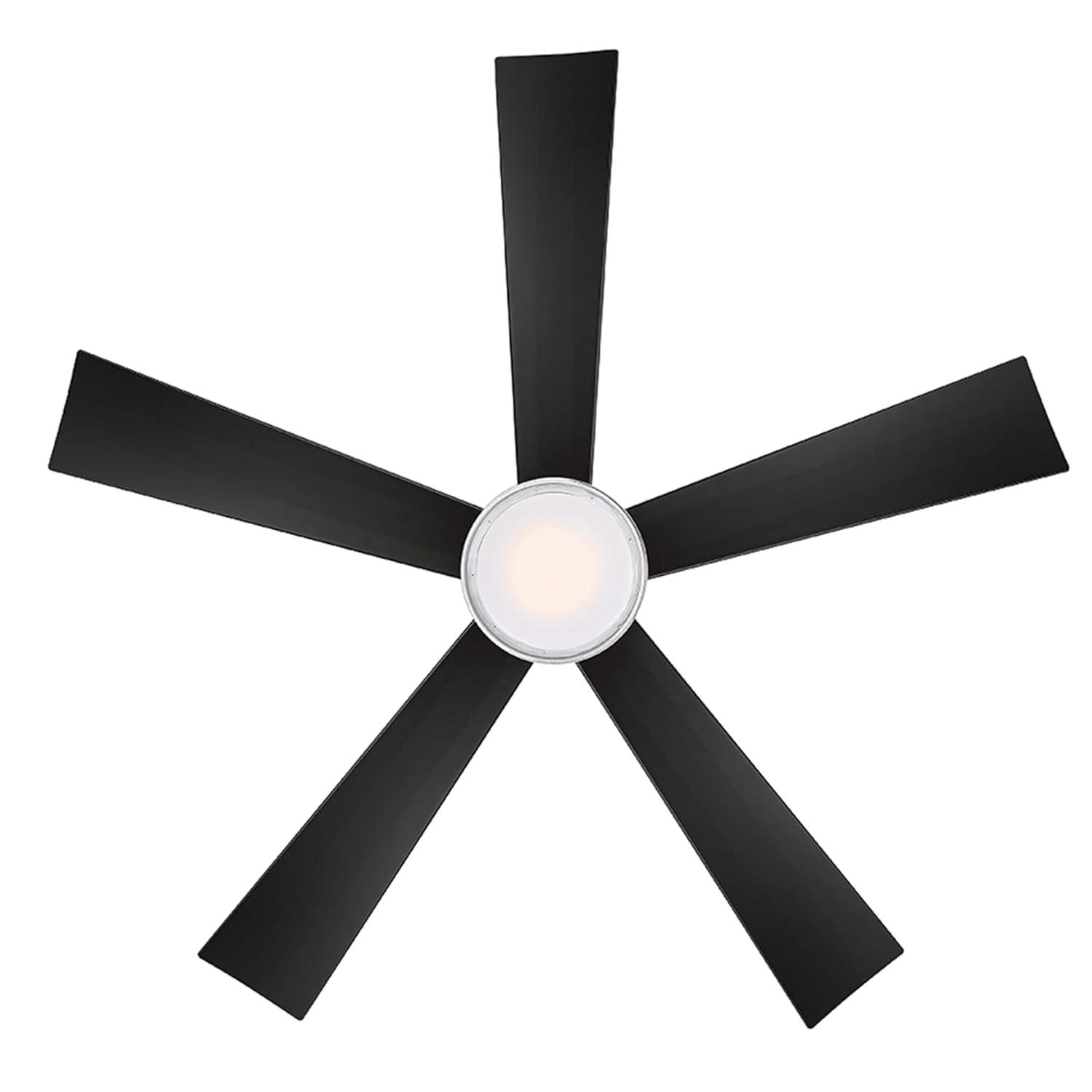 Wynd 5 - Blade Outdoor /Indoor Smart Ceiling Fan with Remote Control and LED Light Kit Included, Works With Alexa and iOS or Android App