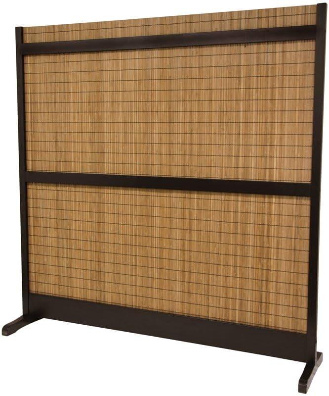 Oriental Furniture 6 1/4 ft. Tall Take Room Divider - Walnut