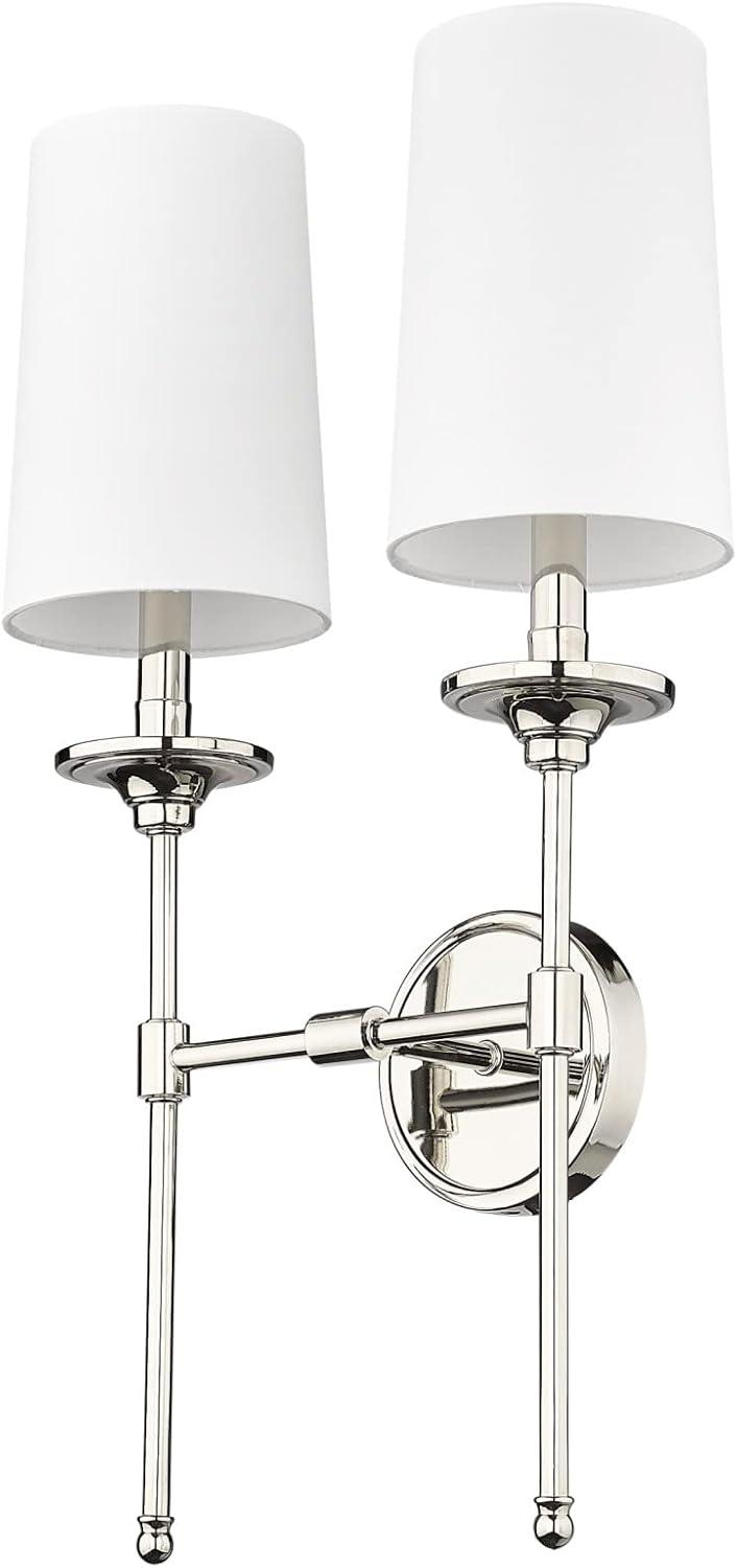 Z-Lite Emily 2 - Light Wall Light in  Polished Nickel
