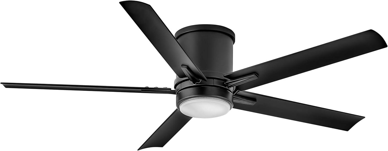 Vail Flush 52" Indoor/Outdoor Smart Ceiling Fan with Integrated LED + HIRO Remote