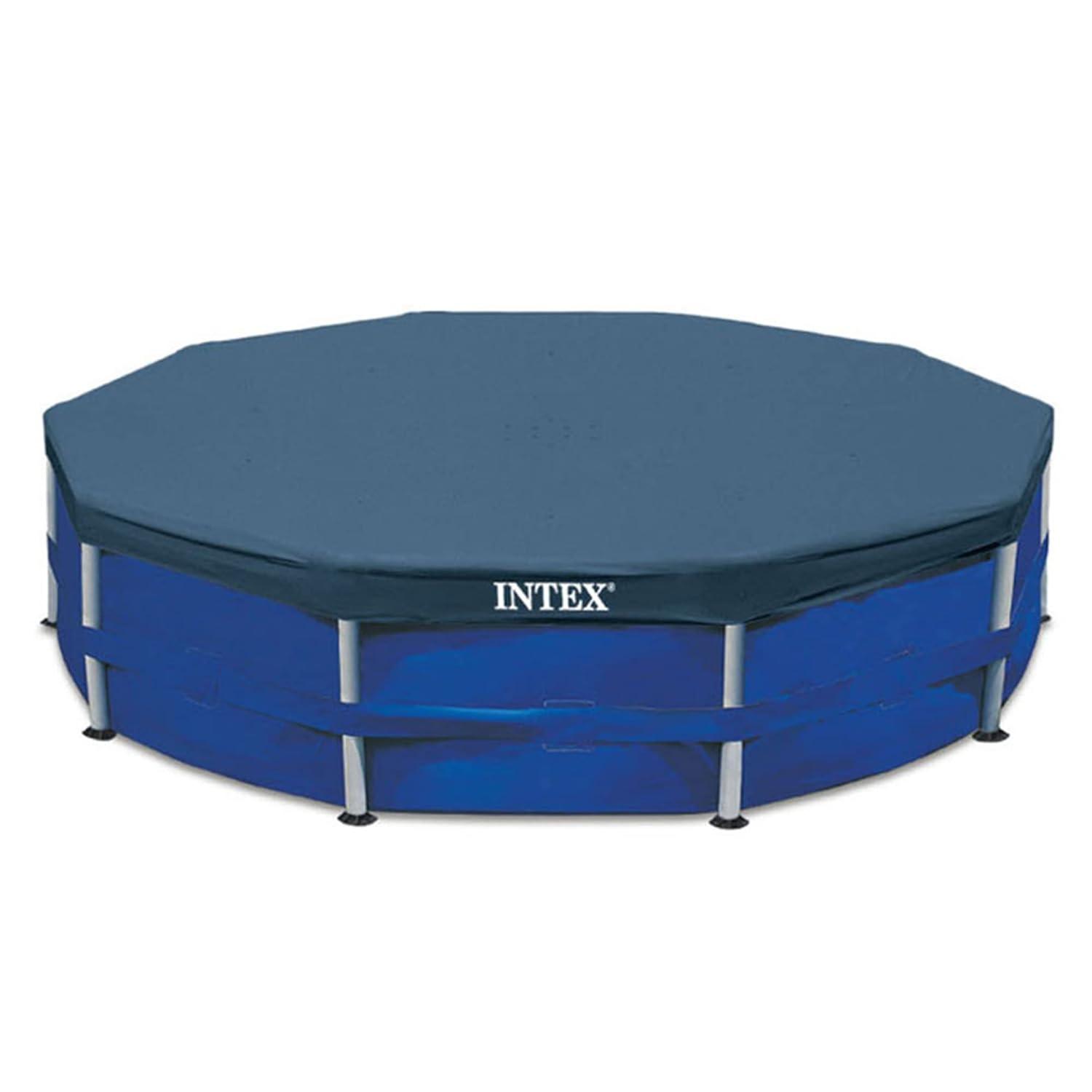 Intex Intex 10ft x 30in Metal Frame Swimming Pool Set with Filter and Debris Cover