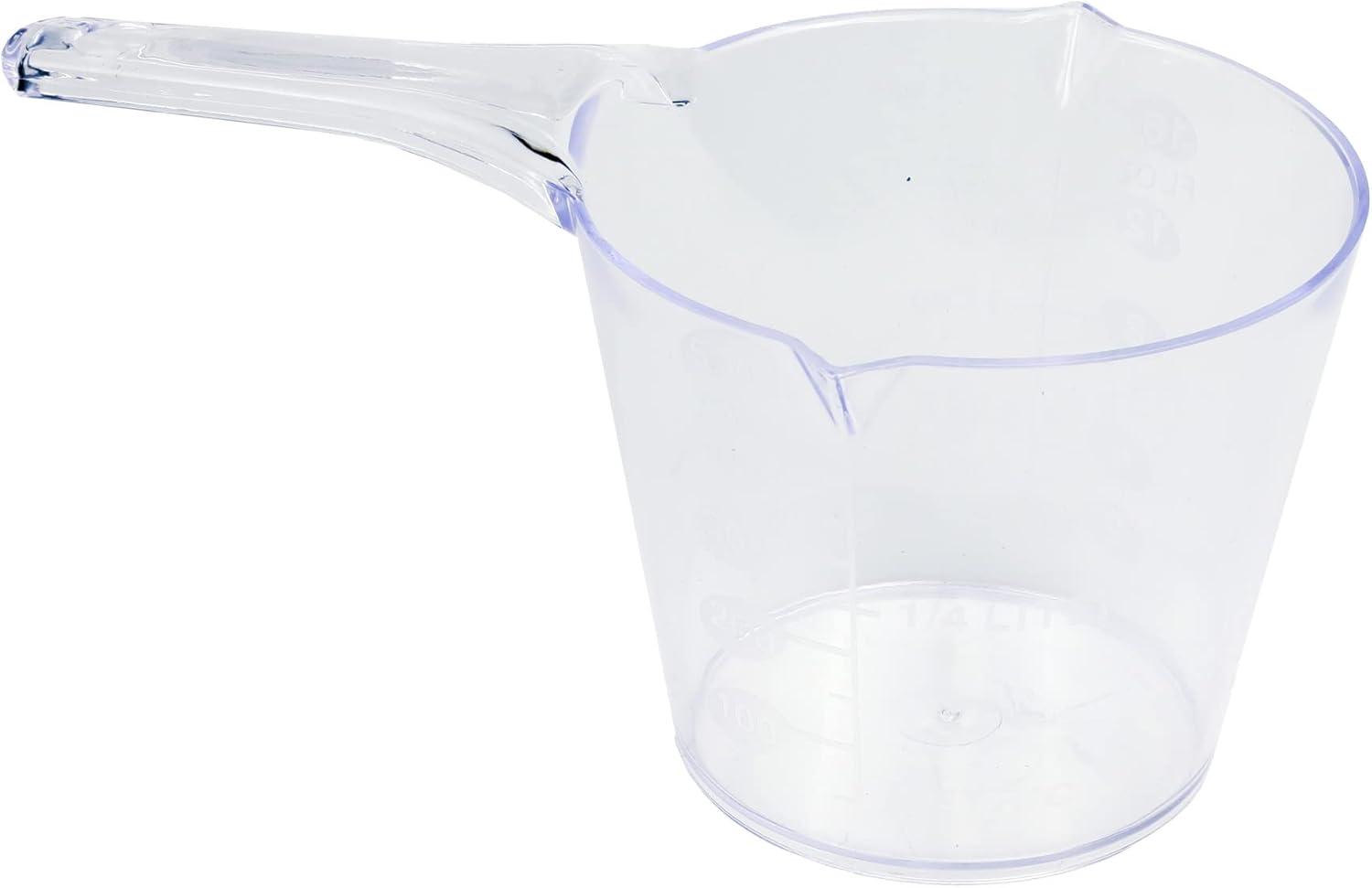 Clear Plastic 2-Cup Measuring Cup with Handle