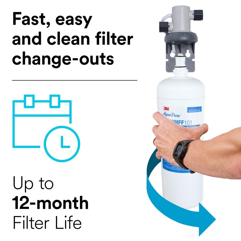 3M Aqua-Pure Under Sink Full Flow Water Filter System