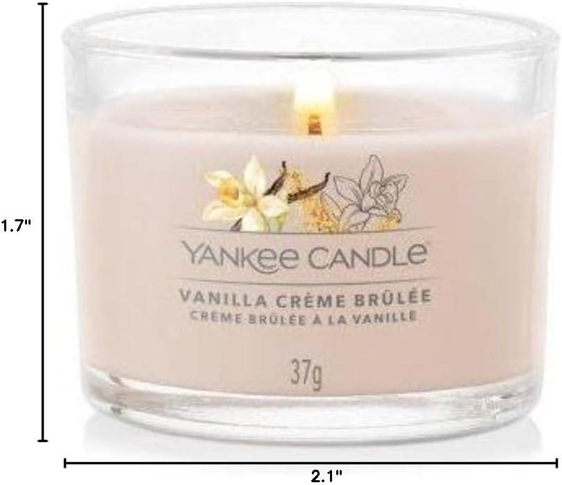 Vanilla Creme Brulee Scented Soy Wax Votive Candle Set