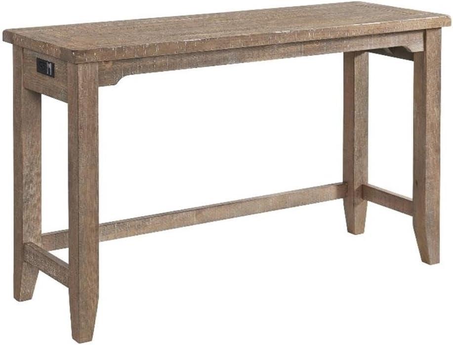 Highland 60" Sofa Bar Table with 4 Legs, Sandwash