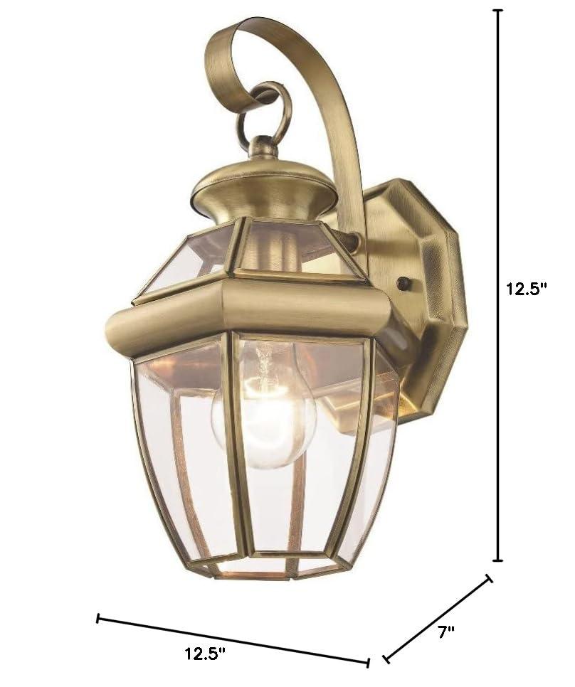 Livex Lighting Monterey 1 - Light Wall Light in  Antique Brass